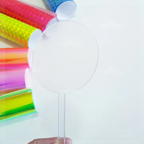 Topper Paleta 10cm Acrilico 3mm 