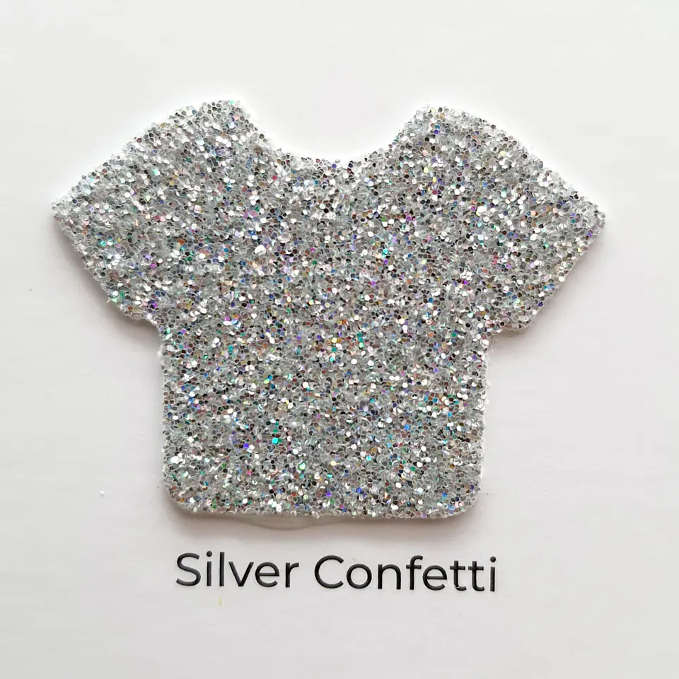 Vinilo Textil Glitter 25 cm x 50 cm 2