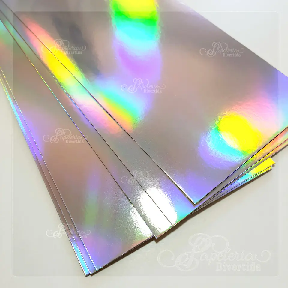 Cartulina holografica  30 x 30 cm 1