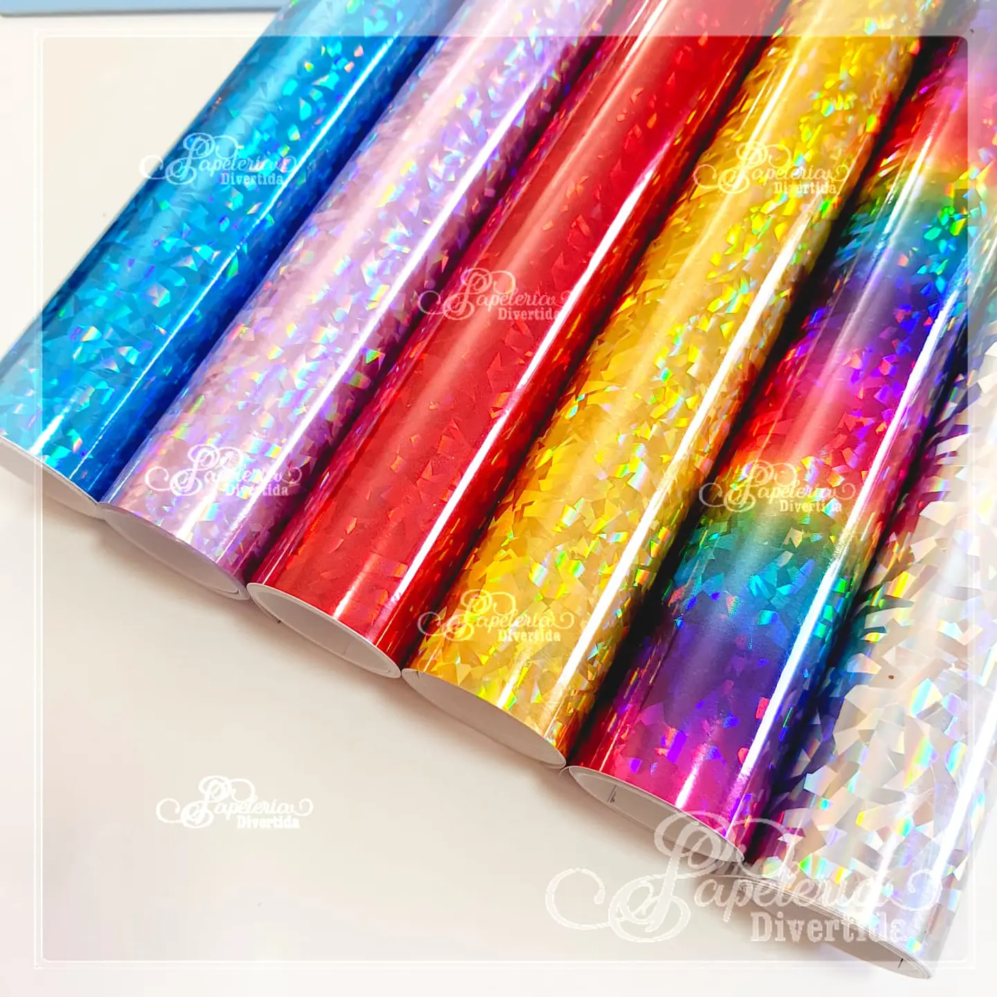Vinilos Holográficos Decorativos Cristal Roto colores 1