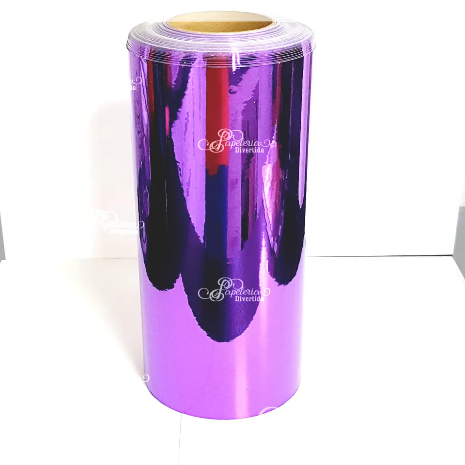 Vinilo Decorativo Metalizado Espejo ancho 30cm Purple  1