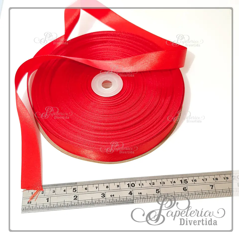 Cinta Satin Rojo  2