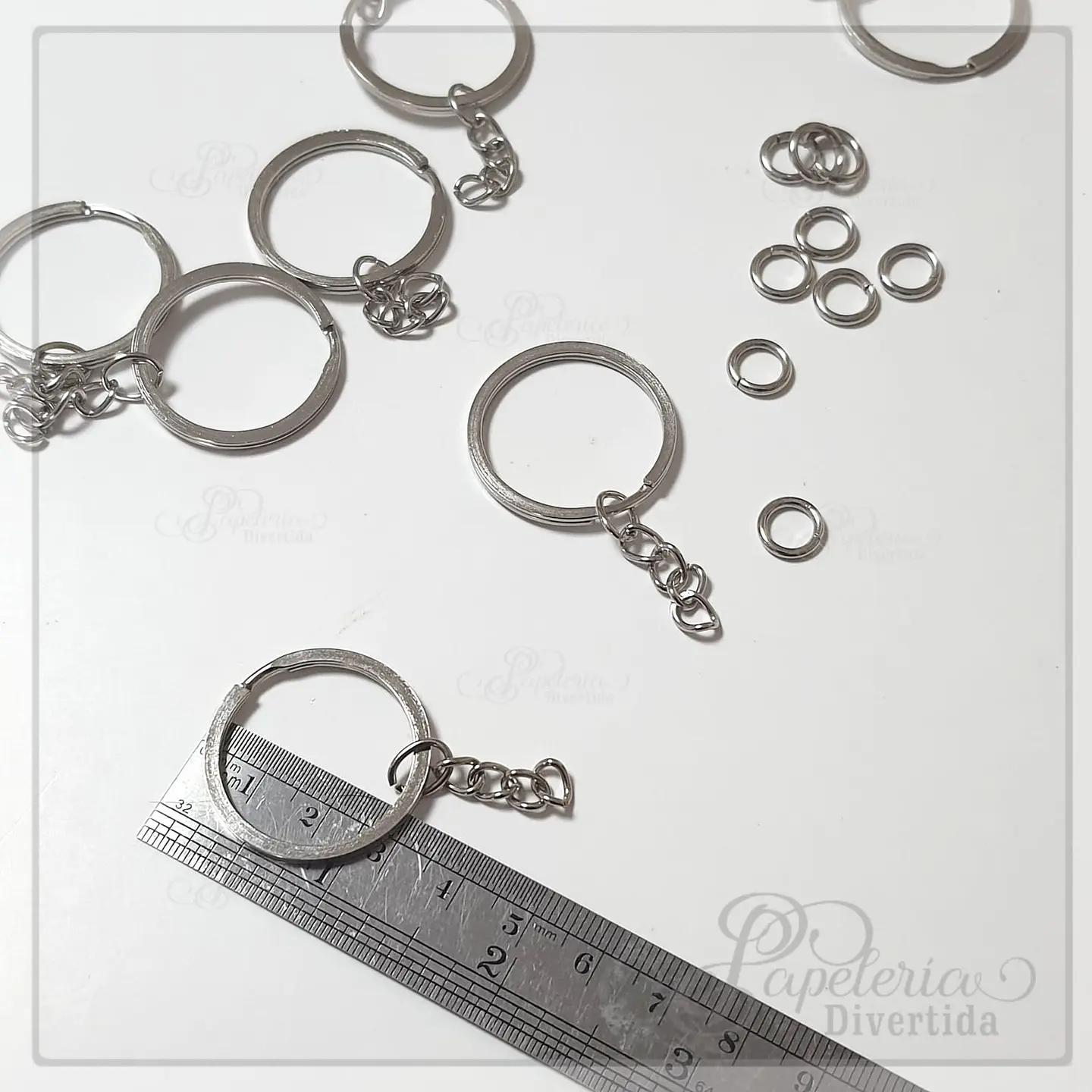 Argollas de llaveros Negro 1