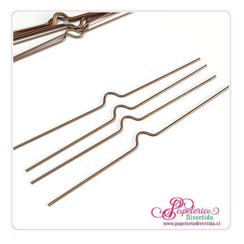 Colgador calendario 20cm largo 25 unidades Bronce