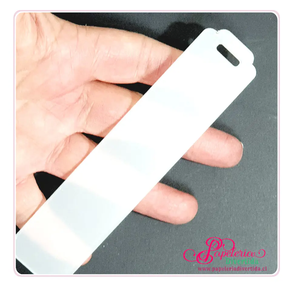 Marcapáginas Acrílico Transparente 3mm 3