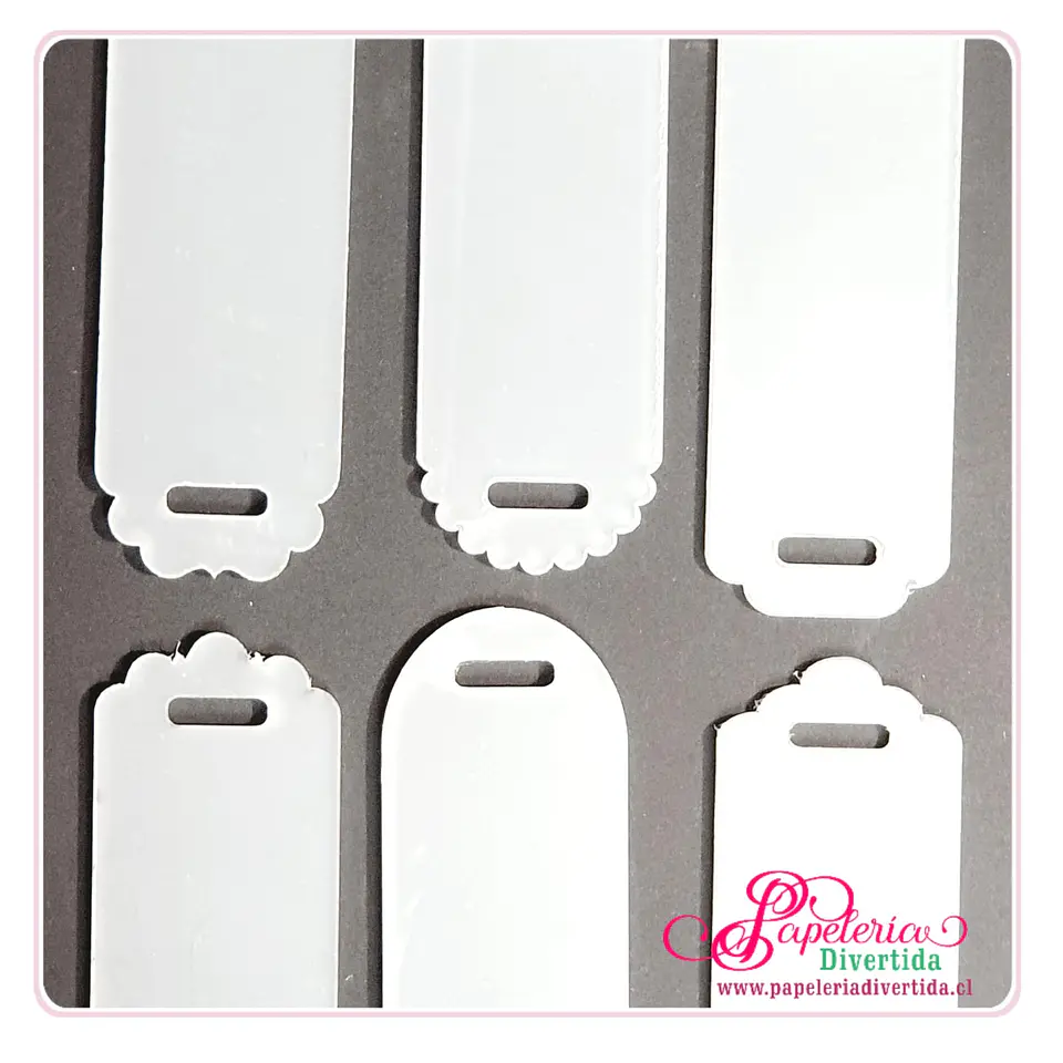 Marcapáginas Acrílico Transparente 3mm 1