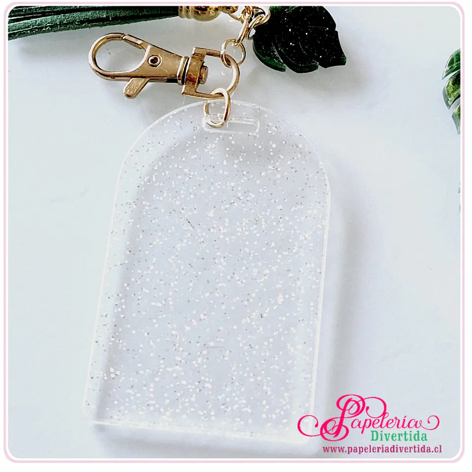 10 Figuras Arco 5x8cm  Acrílico 3mm Transparente Glitter Sparkle 1