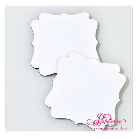10 posavasos Vintage MDF Cristal sublimable