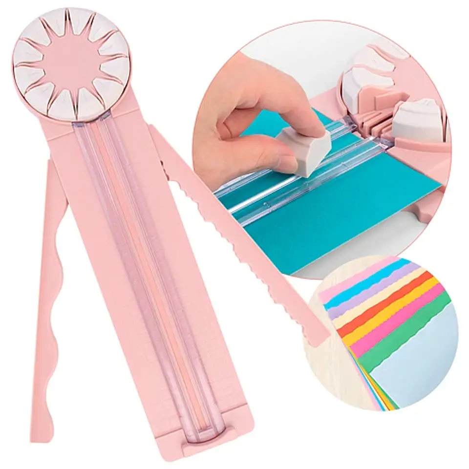 GUILLOTINA PREPICADORA MANUAL 12 EN 1 CIZALLA CORTA PAPEL 1