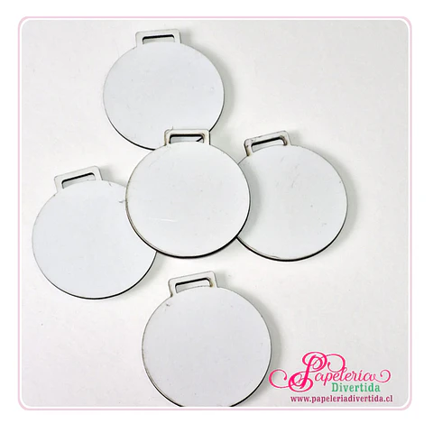 Medallas de MDF Glossy Cristal  sublimable de 3mm de espesor