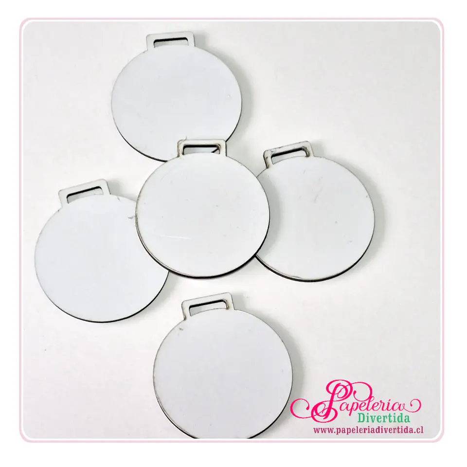 Medallas de MDF Glossy Cristal  sublimable de 3mm de espesor 1