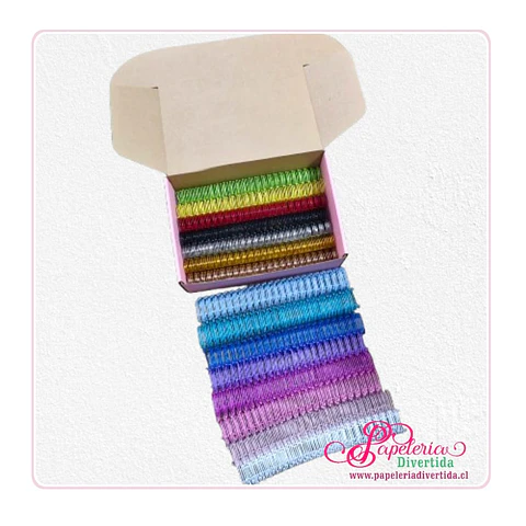 Mix de anillos colores 1" - 25.4mm - 60 unidades