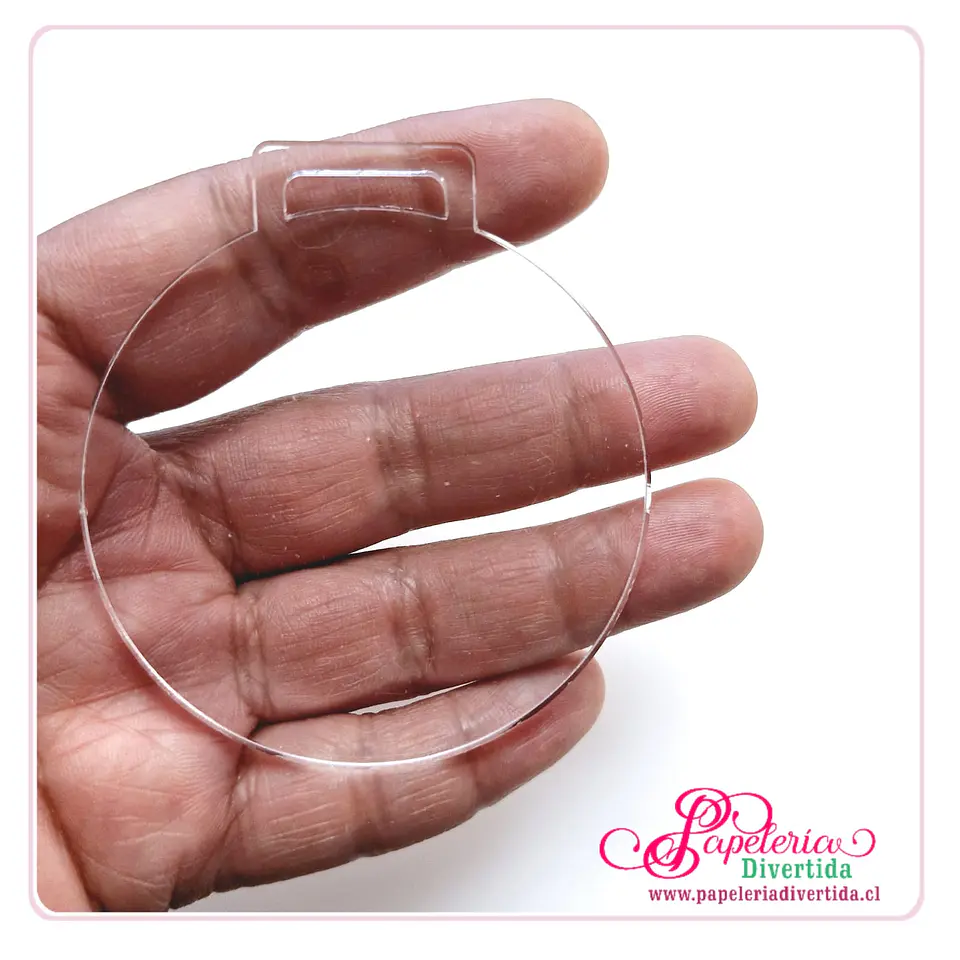 Medallas Acrilico transparente 3mm 1
