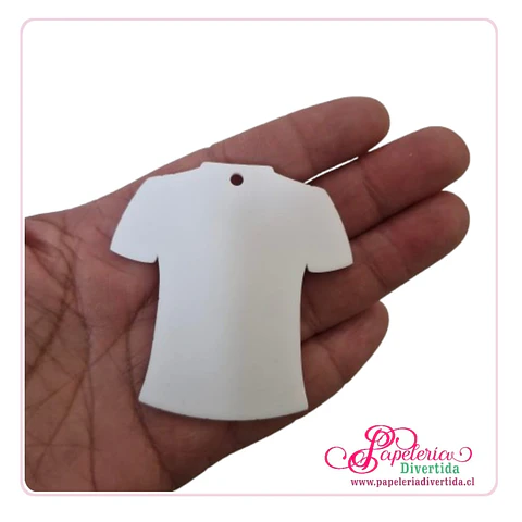 Llaveros camisetas deportivas  Acrilico Blanco sólido 