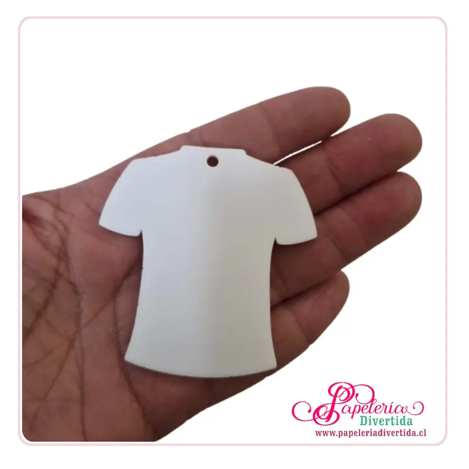 Llaveros camisetas deportivas  Acrilico Blanco sólido  1
