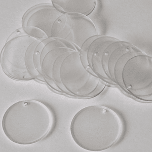 Acrilicos para llaveros Circulo 5cm transparente  SIN ARGOLLAS