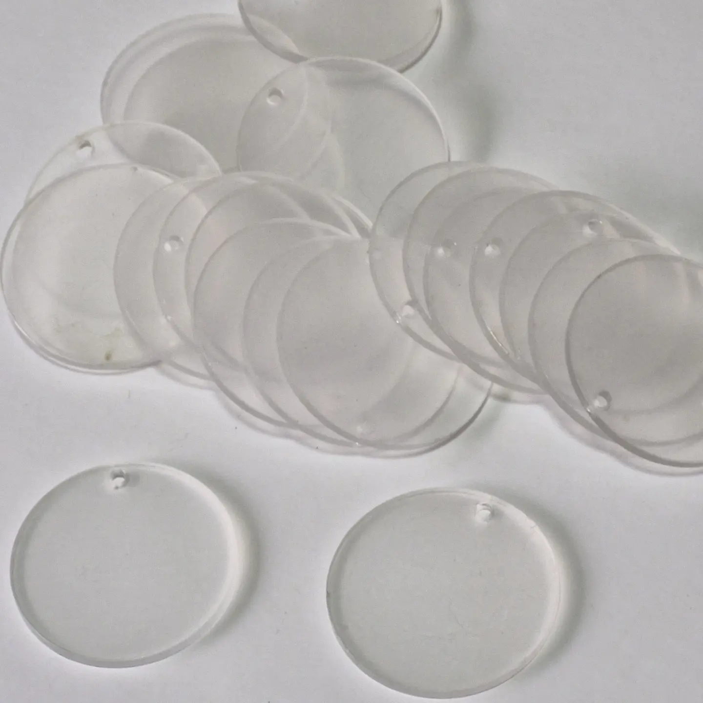 Acrilicos para llaveros Circulo 5cm transparente  SIN ARGOLLAS 1