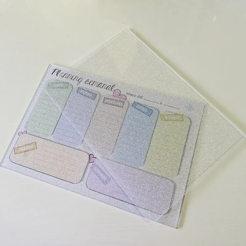 Acrílico 20x29cm 3mm para Planner Board o Pizarras