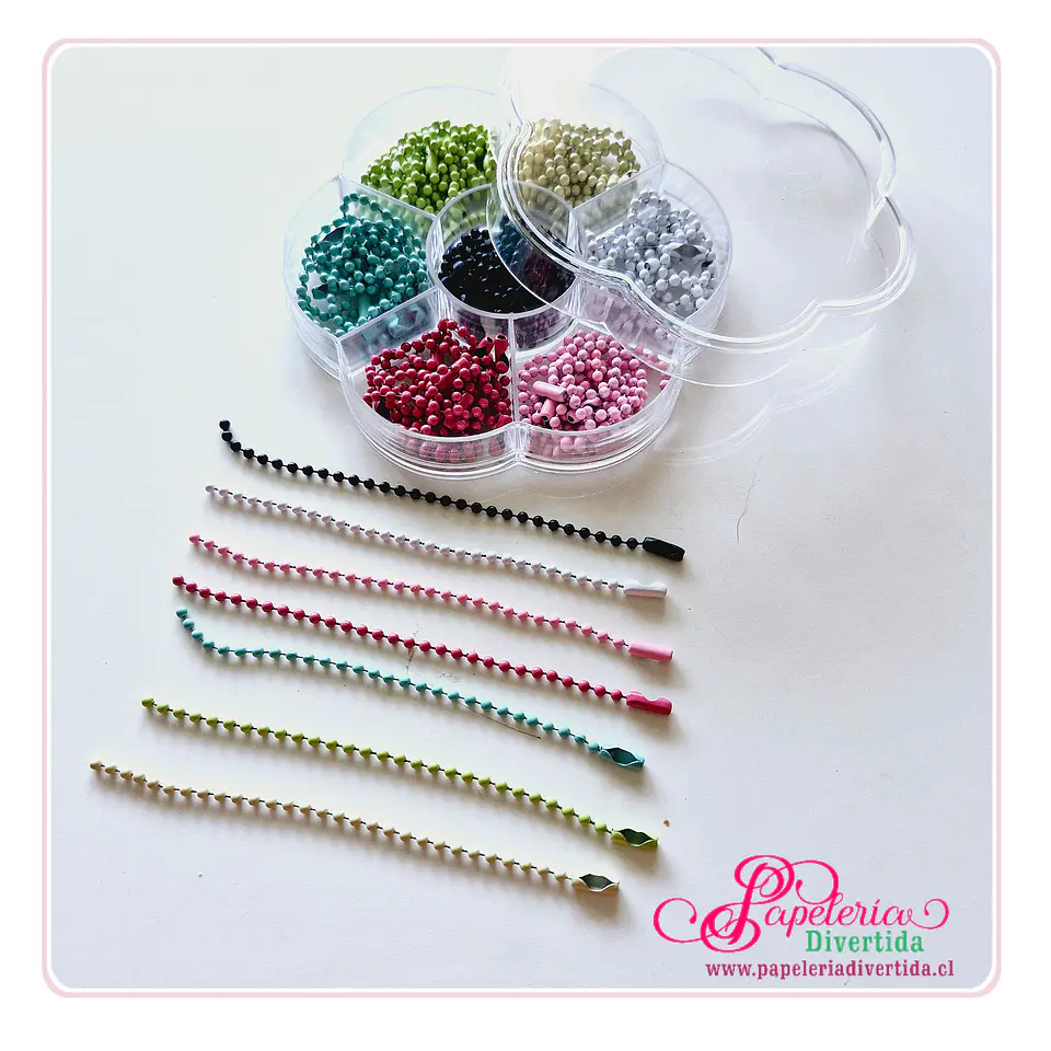 Cadenas de bolitas 100 unidades 1