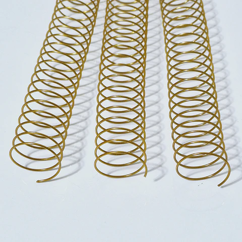 Espirales Metalicos 25mm Gold