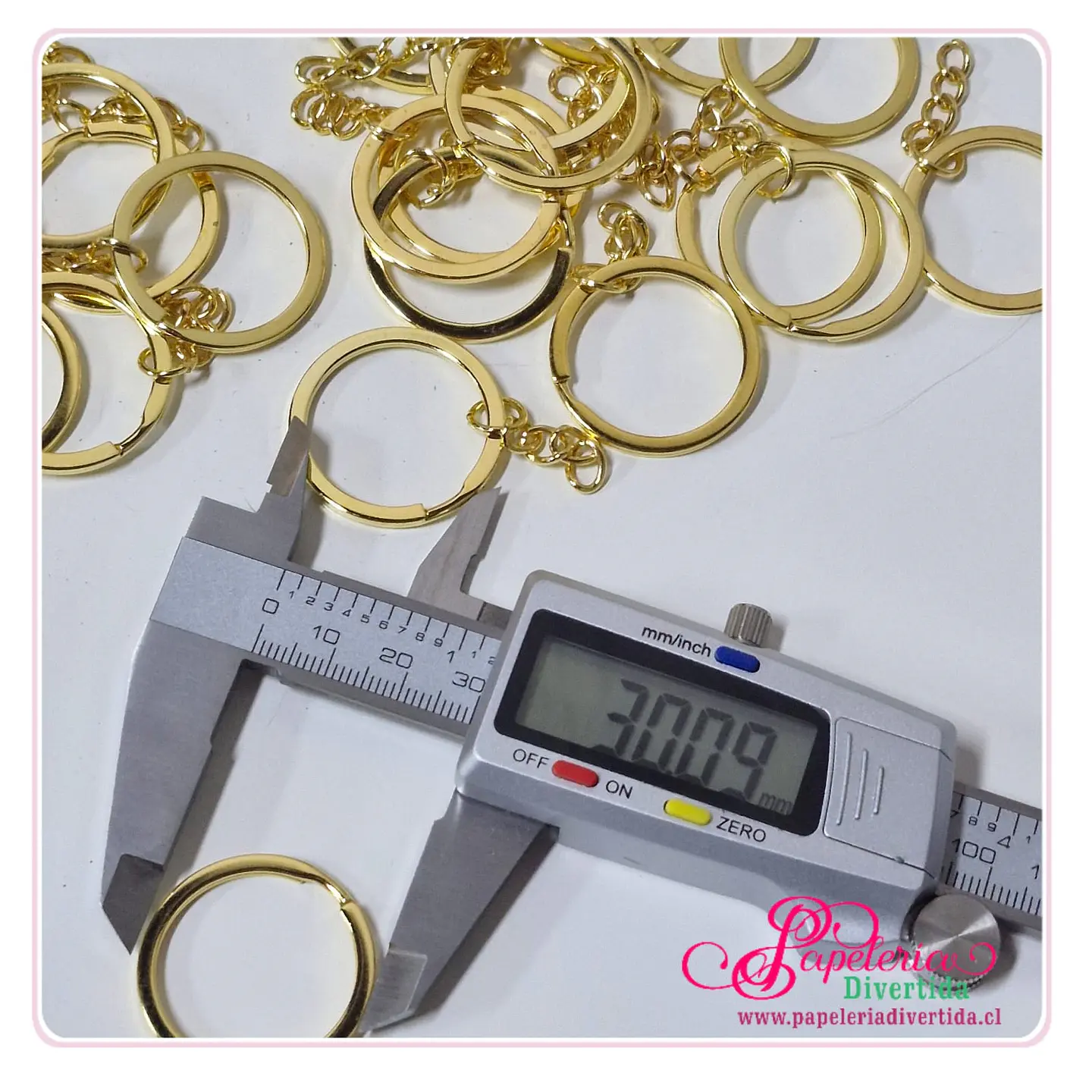 Argollas para llaveros color Gold 1