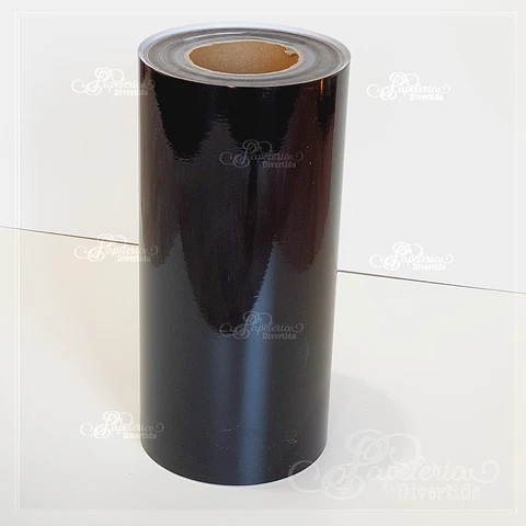 Vinilo Decorativo Negro Glossy rollo 30cm x 50mts