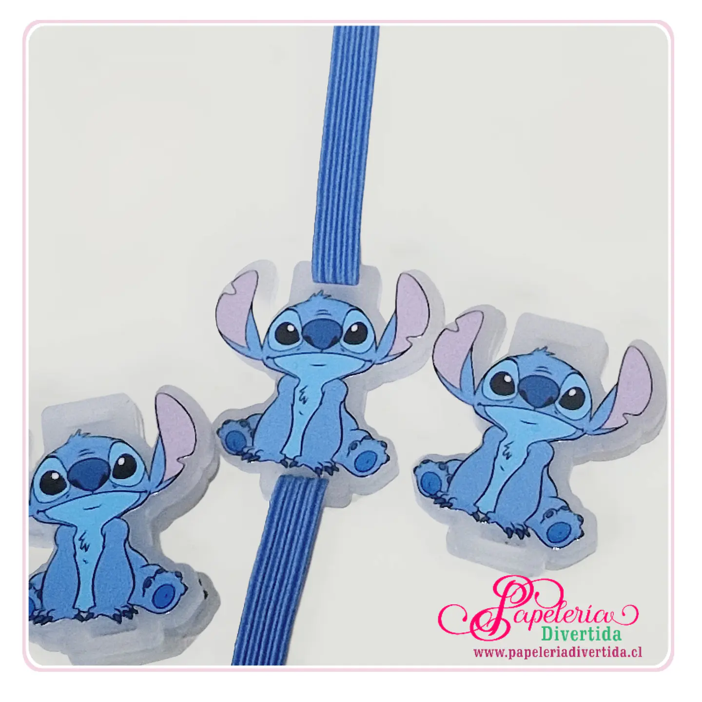 3 Dijes pasaelásticos Tematicos Stitch 1