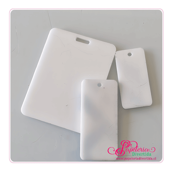 Set Escolar acrilico blanco sublimable  1