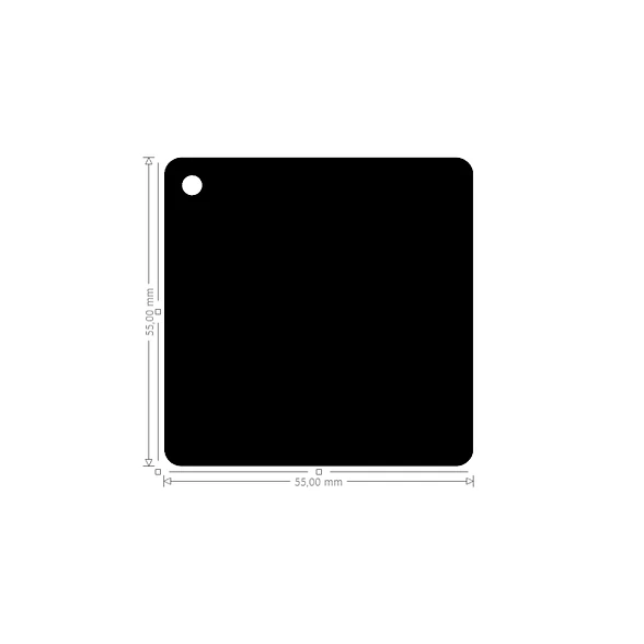 Acrílicos para llaveros cuadrado  5.5cm Blanco Sublimable SIN ARGOLLAS 2