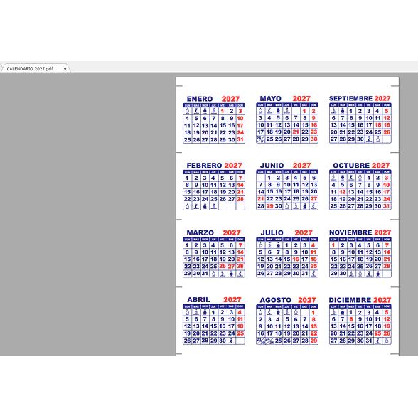 Pack para hacer mini calendarios 3