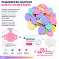 Dijes pasaelasticos para personalizar colores pasteles - Miniatura 1
