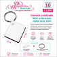 100 llaveros cuadrados MDF sublimable - Miniatura 1