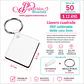 100 llaveros cuadrados MDF sublimable - Miniatura 2