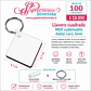 100 llaveros cuadrados MDF sublimable - Miniatura 3