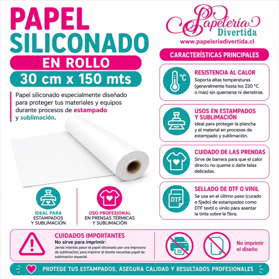 Papel Siliconado en Rollo  1