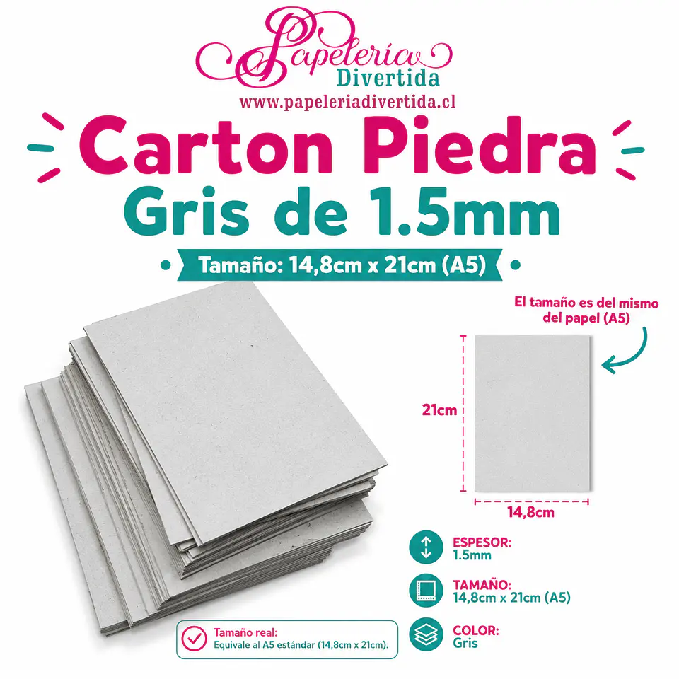 Carton Piedra A5 (mismo tamaño papel) 1