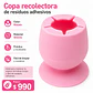 Copita Recolectora de Silicona Rosada - Miniatura 1