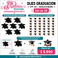 Set 50 Figuras graduacion con DTF UV - Miniatura 1