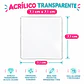 Cuadrados 7cm acrilico transparente 3mm - Miniatura 1
