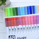 Dual Tip Brush Pen, 48 colores