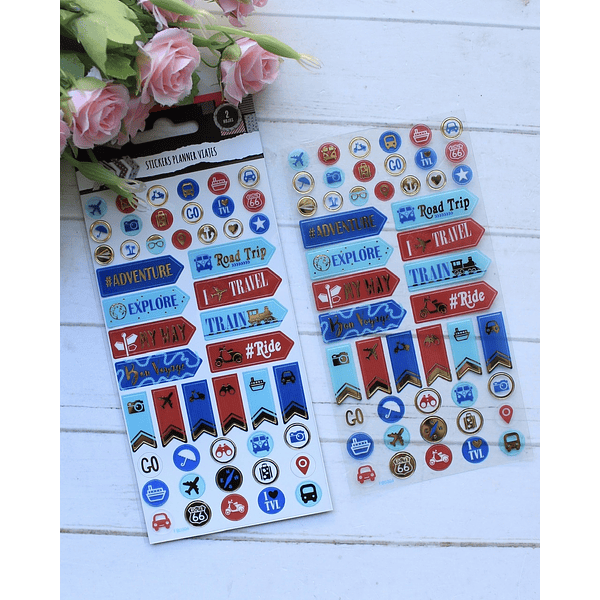 Stickers Planner viajes