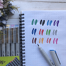 Set Brush Pen Lettering Adix 12 colores