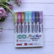 Set Marcadores Outliner, metalizados 8 colores con Bordes de color
