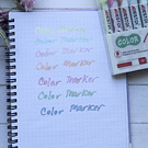 Set Marcadores Outliner, metalizados 8 colores con Bordes de color