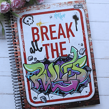 Cuaderno Diseño Graffiti, 4 Materias