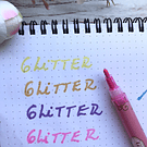 Marcador con Glitter