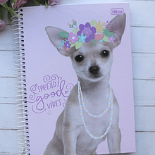 Cuaderno Diseño Top Hug Me, Tres Materias 120 Hojas
