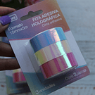 Set Washi Tape Holograficos Tilibra