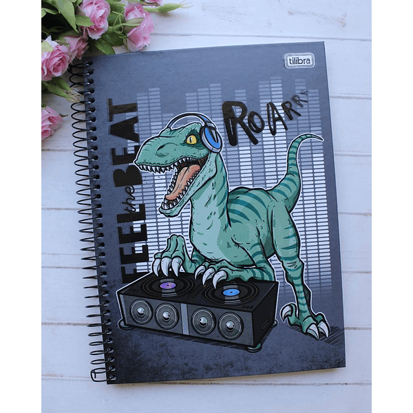 Cuaderno Diseño Raptor, Tres Materias 120 Hojas