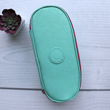 Estuche Duo Box, Verde Agua/Magenta